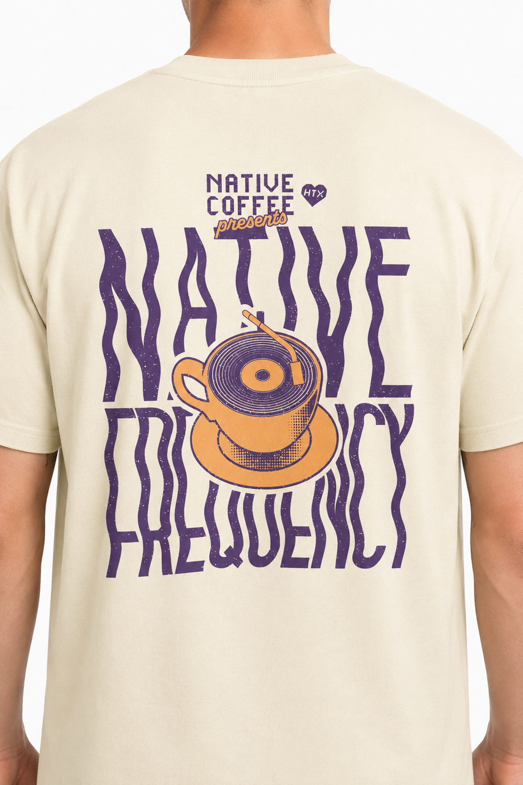 HTX x Native Frequency Tee - Unisex (Cream)