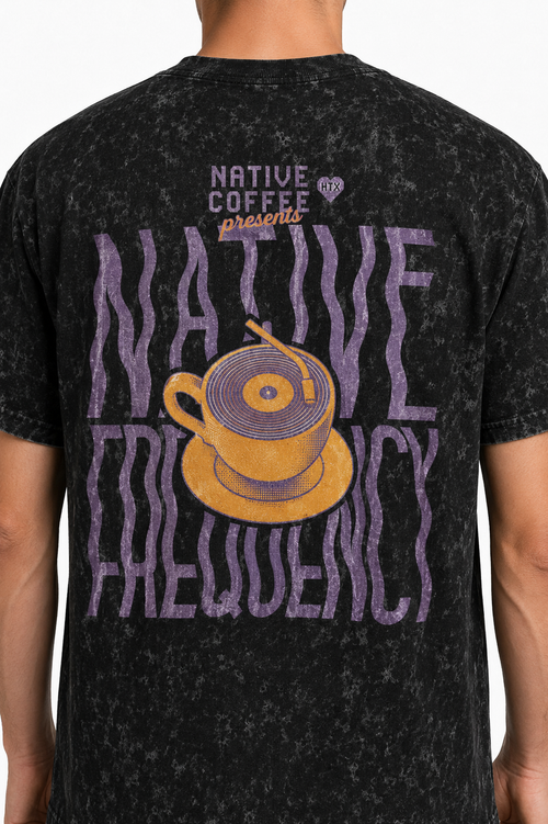 HTX x Native Frequency Tee - Unisex (Mineral Black)